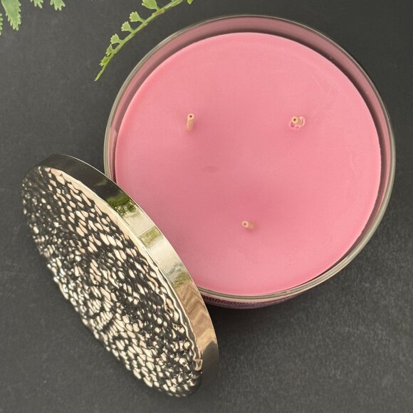 BBW Black Cherry Merlot Bath & Body Works 3 Wick Candle - Picture 6 of 10